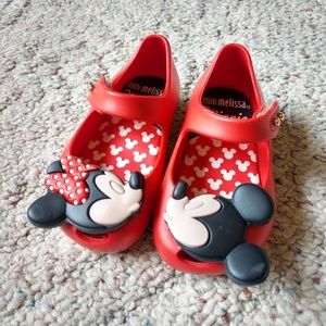 Minnie and Mickey mouse shoes